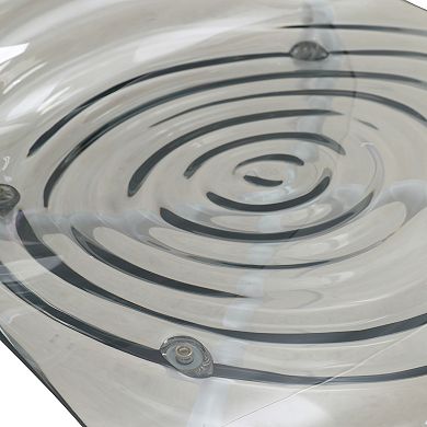 Dining Chair in ABS Plastic Side Chair with Stainless Steel Kitchen Room Chair