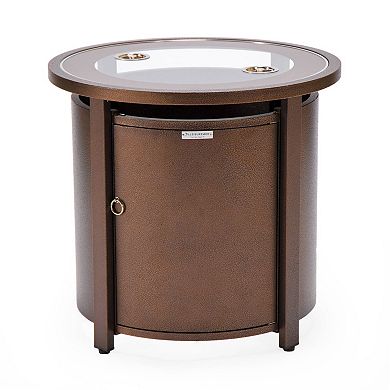 Leisuremod Walbrooke Brown Patio Round Tank Holder