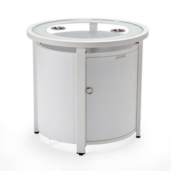 Leisuremod Walbrooke Brown Patio Round Tank Holder
