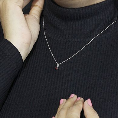 Jewelexcess 10k Gold Gemstone & Diamond Accent Drop Pendant Necklace