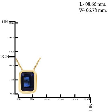 Jewelexcess Gold Over Sterling Silver Lab-Created Gemstone Pendant Necklace & Earrings Set