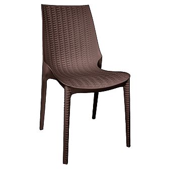 LeisureMod Kent Outdoor Dining Chair, Set of 2