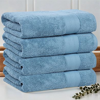 SUPERIOR Aria 4-pc. Turkish Cotton Heavyweight Bath Towel Set