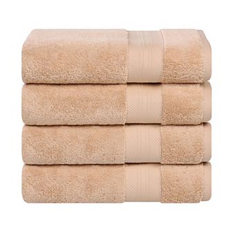 SUPERIOR Aria 4 pc Turkish Cotton Heavyweight Bath Towel Set