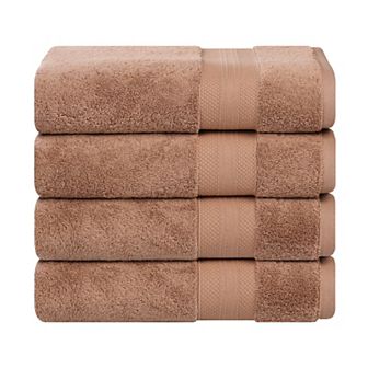 SUPERIOR Aria 4 pc Turkish Cotton Heavyweight Bath Towel Set