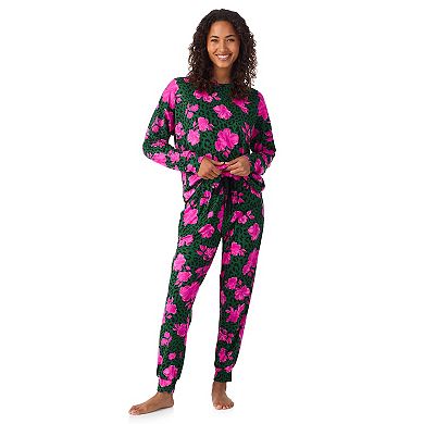 Women's Beauty Sleep Social Madison Long Sleeve Pajama Top & Pajama Joggers Set