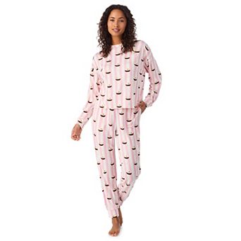 Women's Beauty Sleep Social Madison Long Sleeve Pajama Top & Pajama Joggers Set