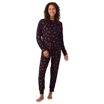 Women's Beauty Sleep Social Madison Long Sleeve Pajama Top & Pajama Joggers Set