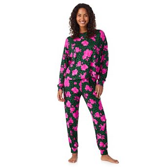 Women's Beauty Sleep Social Madison Long Sleeve Pajama Top & Pajama Joggers Set