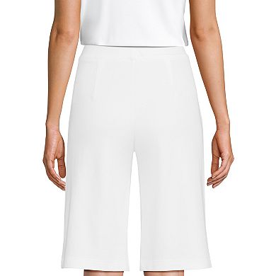 Women's Reg Lands' End High Rise Pleated 12-in. Bermuda Shorts