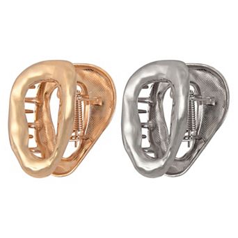Emberly 2 pc Metal Hair Claw Clips Set