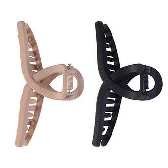 Emberly 2 pc Matte Acrylic Claw Clips Set