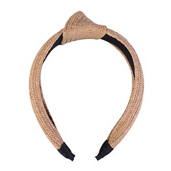 Emberly Raffia Top Knot Headband