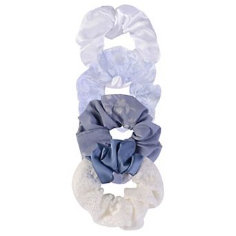 Emberly 4 pk Fabric Scrunchie Set