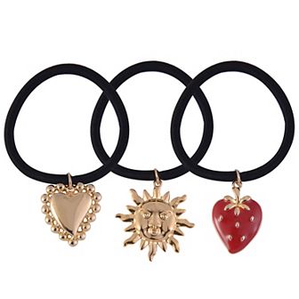 Emberly 3 pk Pony O's with Heart, Sun and Strawberry Charms
