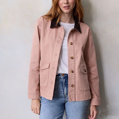 Women's LC Lauren Conrad Canvas Corduroy Shacket