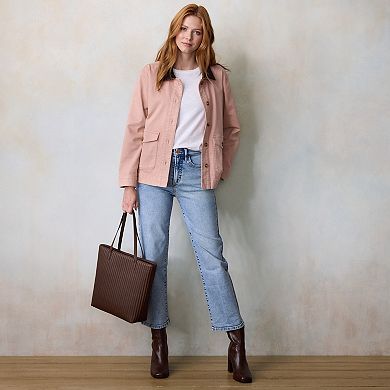 Women's LC Lauren Conrad Canvas Corduroy Shacket