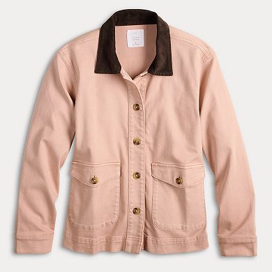 Women's LC Lauren Conrad Canvas Corduroy Shacket