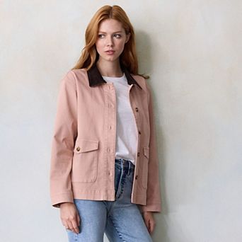 Women's LC Lauren Conrad Canvas Corduroy Shacket