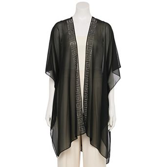 Women's CHARLOTTE DANIEL Greek Rhinstone Collared Kimono