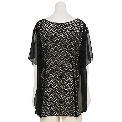 Women's CHARLOTTE DANIEL Chevron Laced Poncho