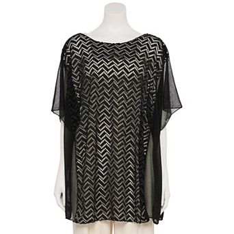 Women's CHARLOTTE DANIEL Chevron Laced Poncho