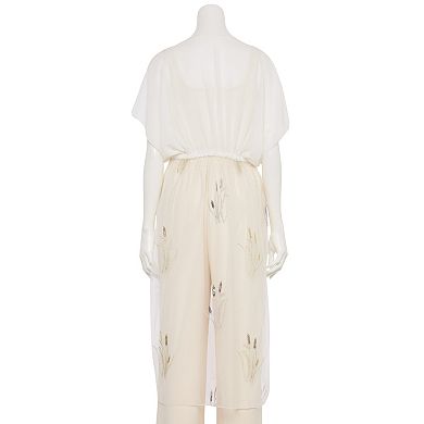 Women's CHARLOTTE DANIEL Cattail Embroidered Kimono