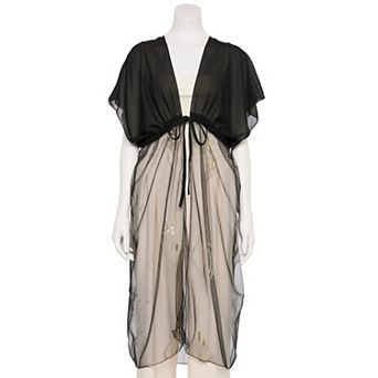 Women's CHARLOTTE DANIEL Cattail Embroidered Kimono