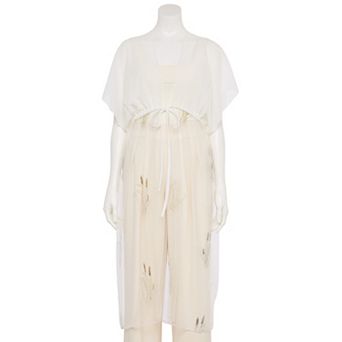 Women's CHARLOTTE DANIEL Cattail Embroidered Kimono