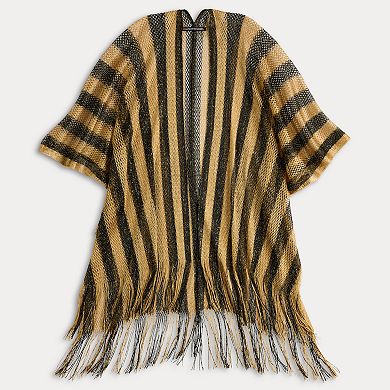 Women's CHARLOTTE DANIEL Metallic Large Stripped Kimono