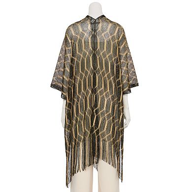 Women's CHARLOTTE DANIEL Dimond Shaped Lurex Kimono