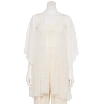 Women's CHARLOTTE DANIEL Mini Pom Pom Textured Kimono