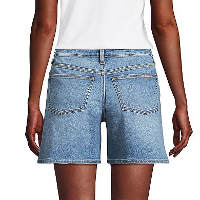 Women's Lands' End Recover Mid Rise 7-in. Jean Shorts