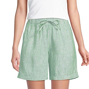 Women's Lands' End 7 in High Rise Pull On Shorts