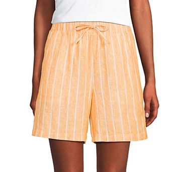 Women's Lands' End 7 in High Rise Pull On Shorts