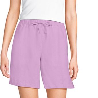 Women's Lands' End 7 in High Rise Pull On Shorts