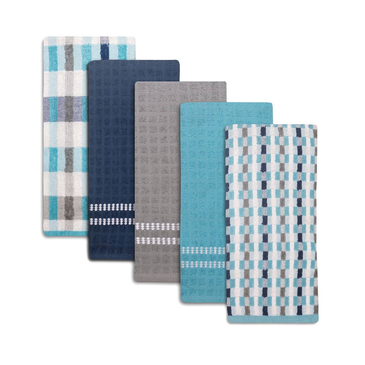 The Big One® Multi 5-pk. Kitchen Towels - Aqua