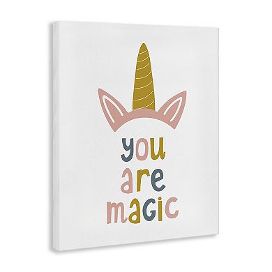 Stupell Home Decor You Are Magic Unicorn Horn Canvas Wall Art