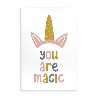 Stupell Home Decor You Are Magic Unicorn Horn Plaque Wall Art