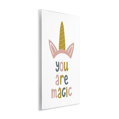 Stupell Home Decor You Are Magic Unicorn Horn Plaque Wall Art