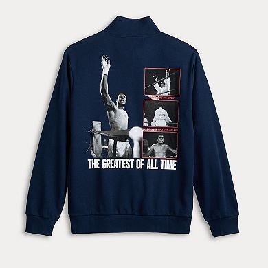 Men's Muhammad Ali Graphic Quarter-Zip Jacket