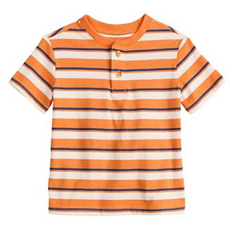 Baby & Toddler Boys Jumping Beans® Short Sleeve Striped Henley T-Shirt