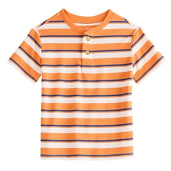 Baby & Toddler Boys Jumping Beans® Short Sleeve Striped Henley T-Shirt