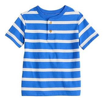 Baby & Toddler Boys Jumping Beans® Short Sleeve Striped Henley T-Shirt