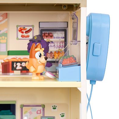 Bluey Supermarket Playset 24 Sounds 15-piece Play House