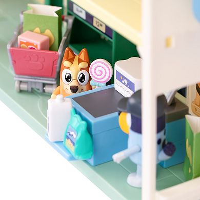 Bluey Supermarket Playset 24 Sounds 15-piece Play House