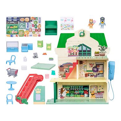 Bluey Supermarket Playset 24 Sounds 15-piece Play House