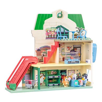 Bluey Supermarket Playset 24 Sounds 15-piece Play House