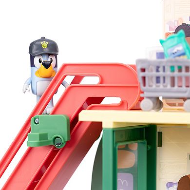 Bluey Supermarket Playset 24 Sounds 15-piece Play House