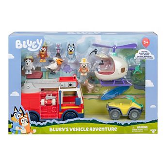 Bluey Vehicle Adventure Playset with Figures & Accessories